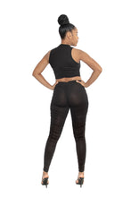 Cargar imagen en el visor de la galería, DeCalysh SexyInBlack Top And Leggings
