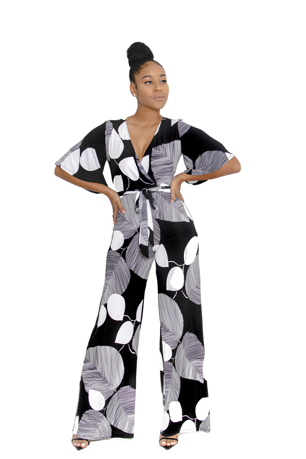 DeCalysh SceneStealer Black And White Jumpsuit