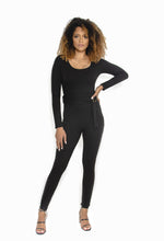 Load image into Gallery viewer, DeCalysh SexySleek Black Jumpsuit
