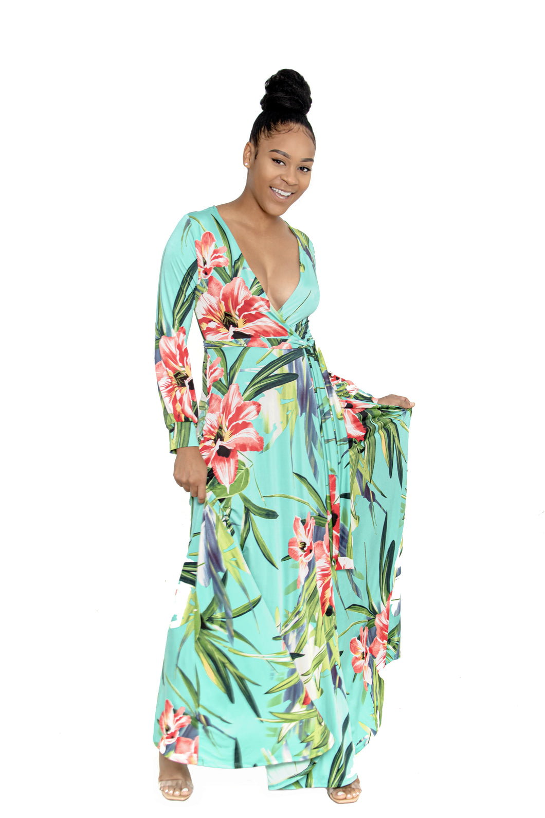 DeCalysh SceneStealer Mint Floral Dress