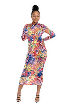 Load image into Gallery viewer, DeCalysh SceneStealer Multicolor Python Dress
