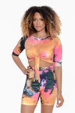 Cargar imagen en el visor de la galería, DeCalysh SoPretty Orange Crop Top With Shorts
